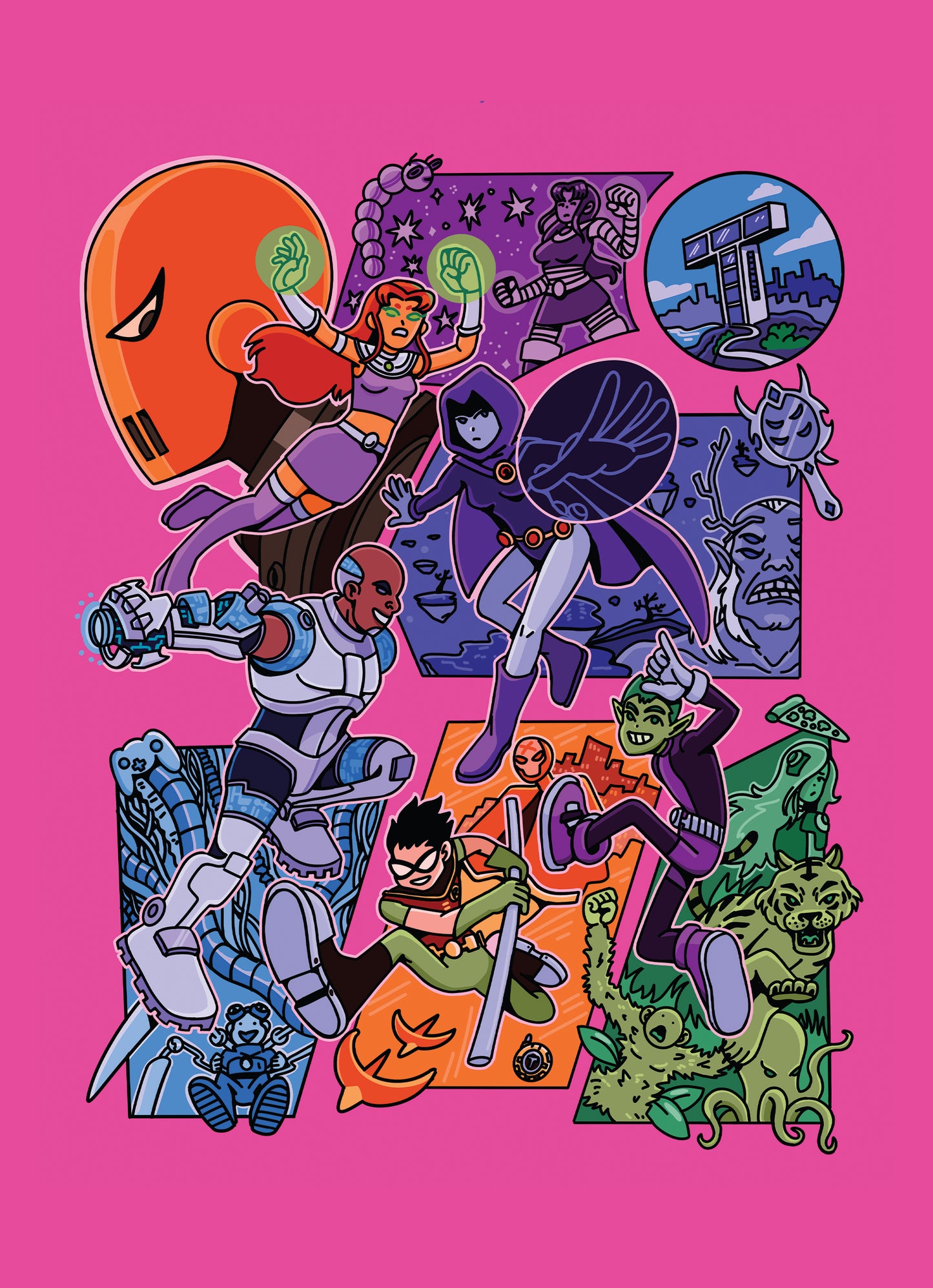 TEEN TITANS PRINT