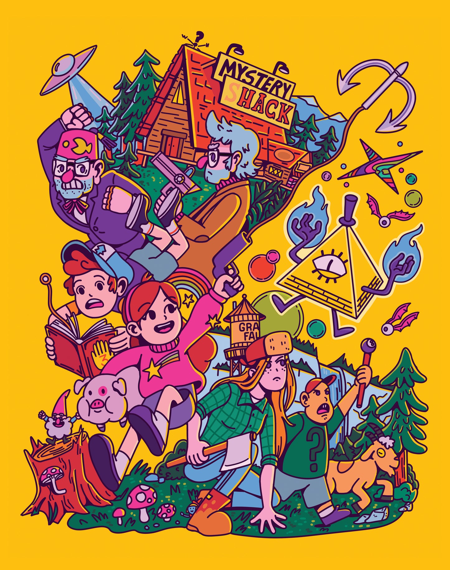 GRAVITY FALLS PRINT