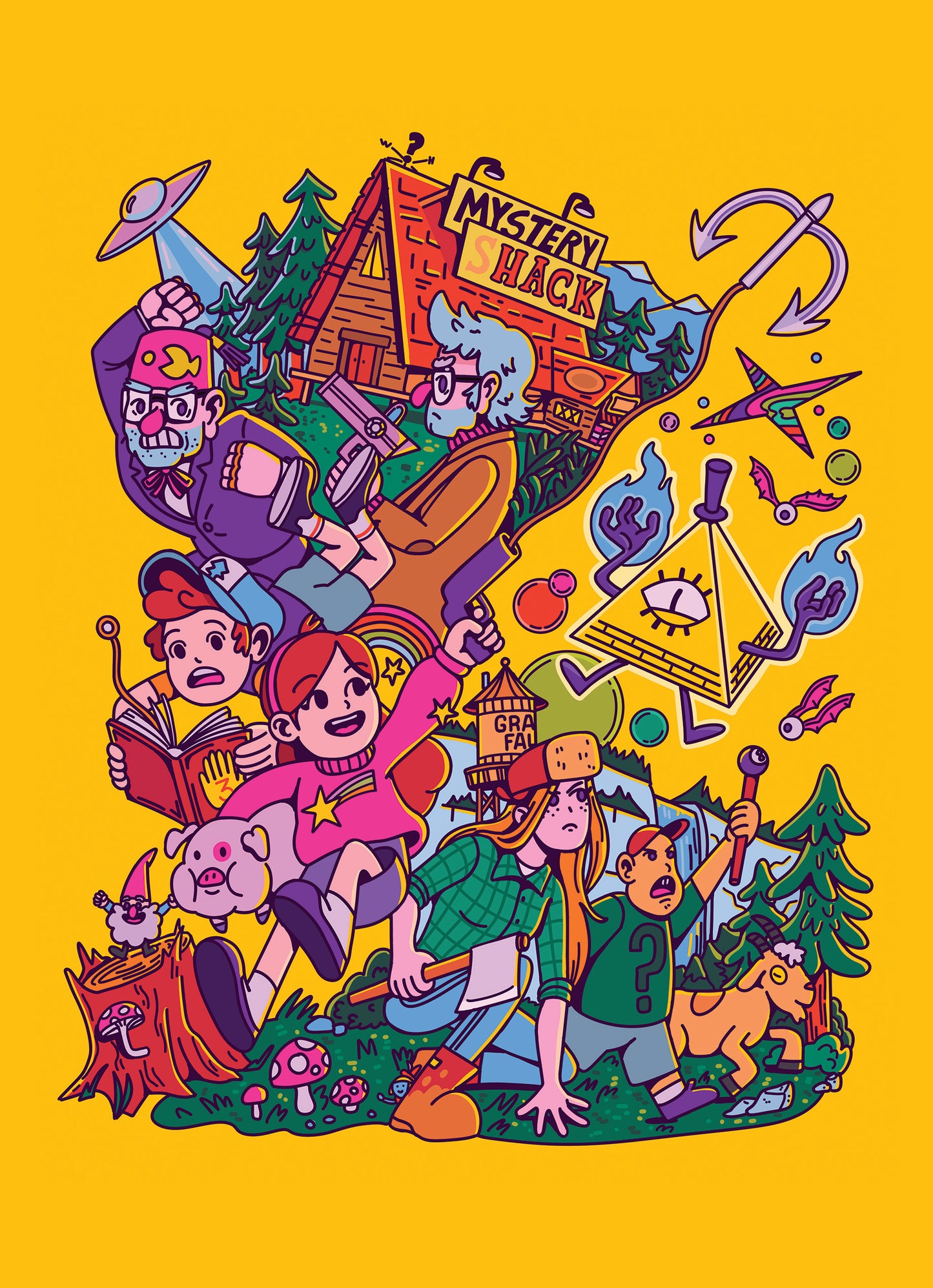 GRAVITY FALLS PRINT
