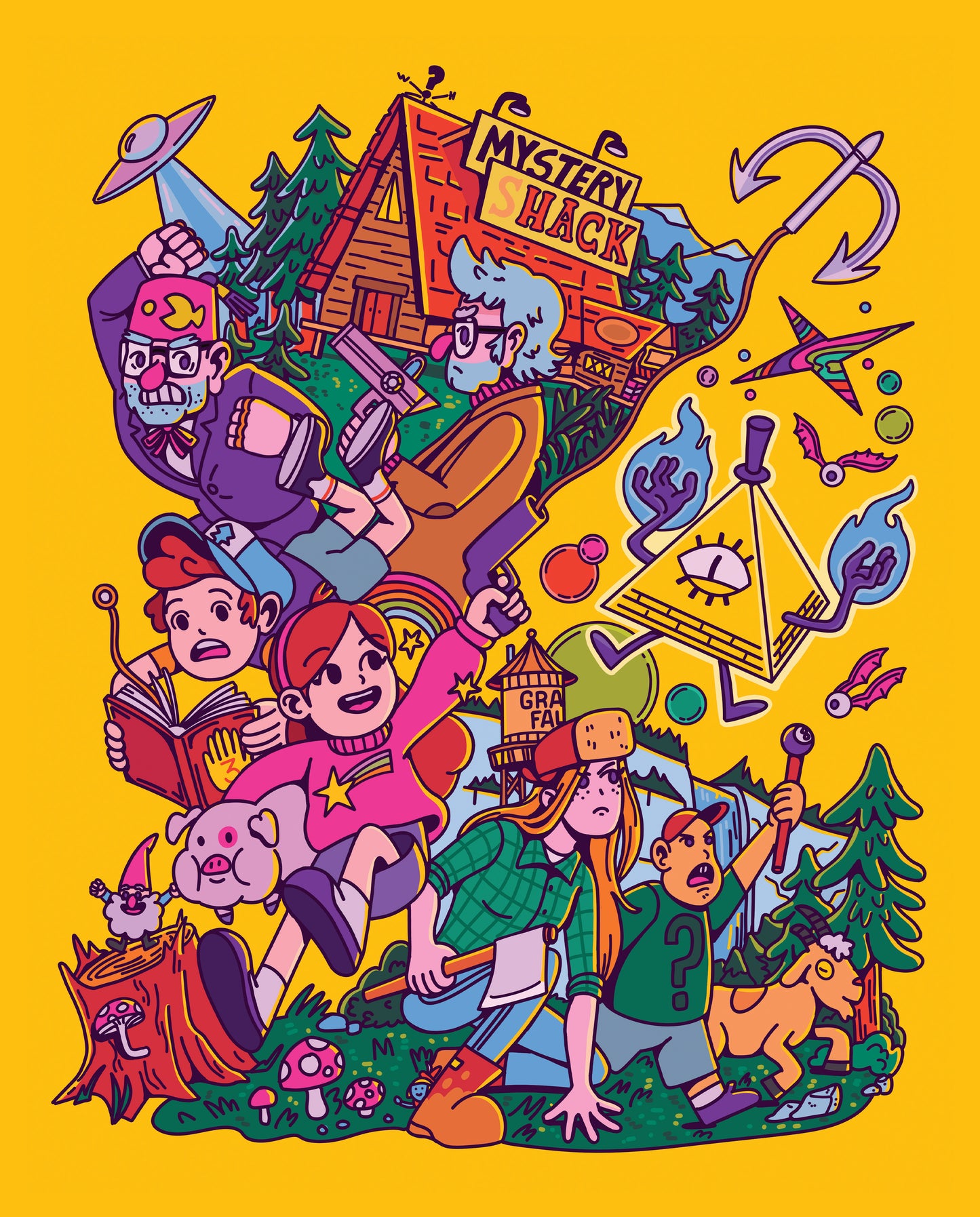 GRAVITY FALLS PRINT
