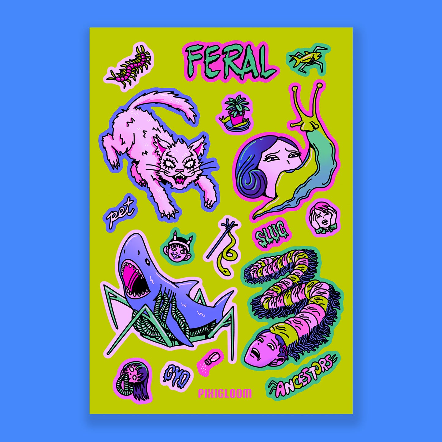 JUNJI ITO  STICKER SHEETS 👹