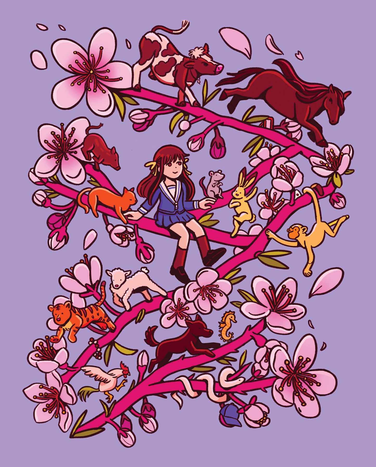 FRUITS BASKET 🍐🍌🍎  PRINT