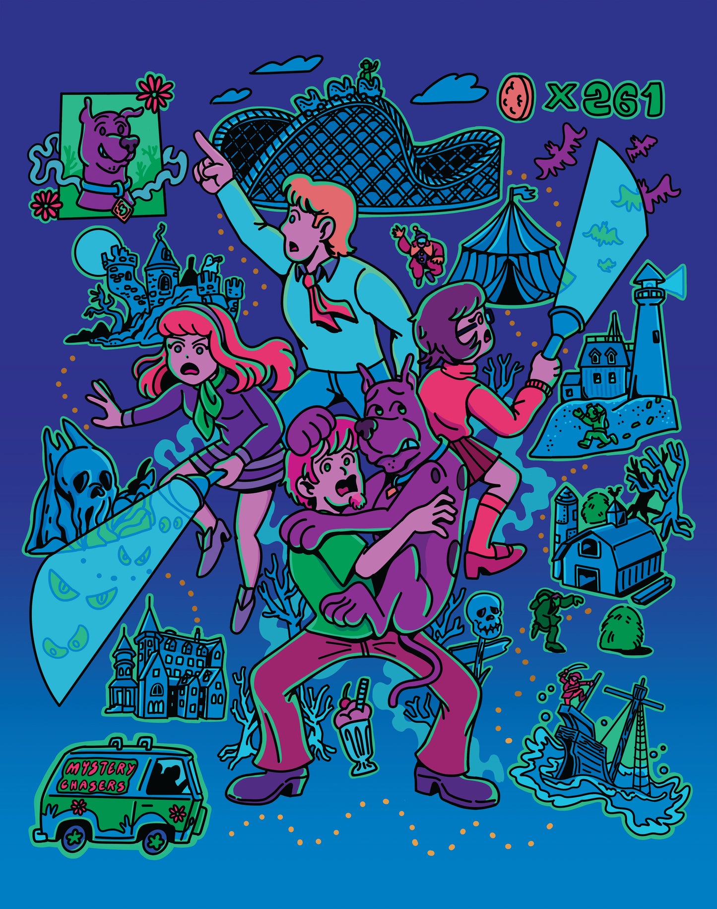 SCOOBY DOO PRINT