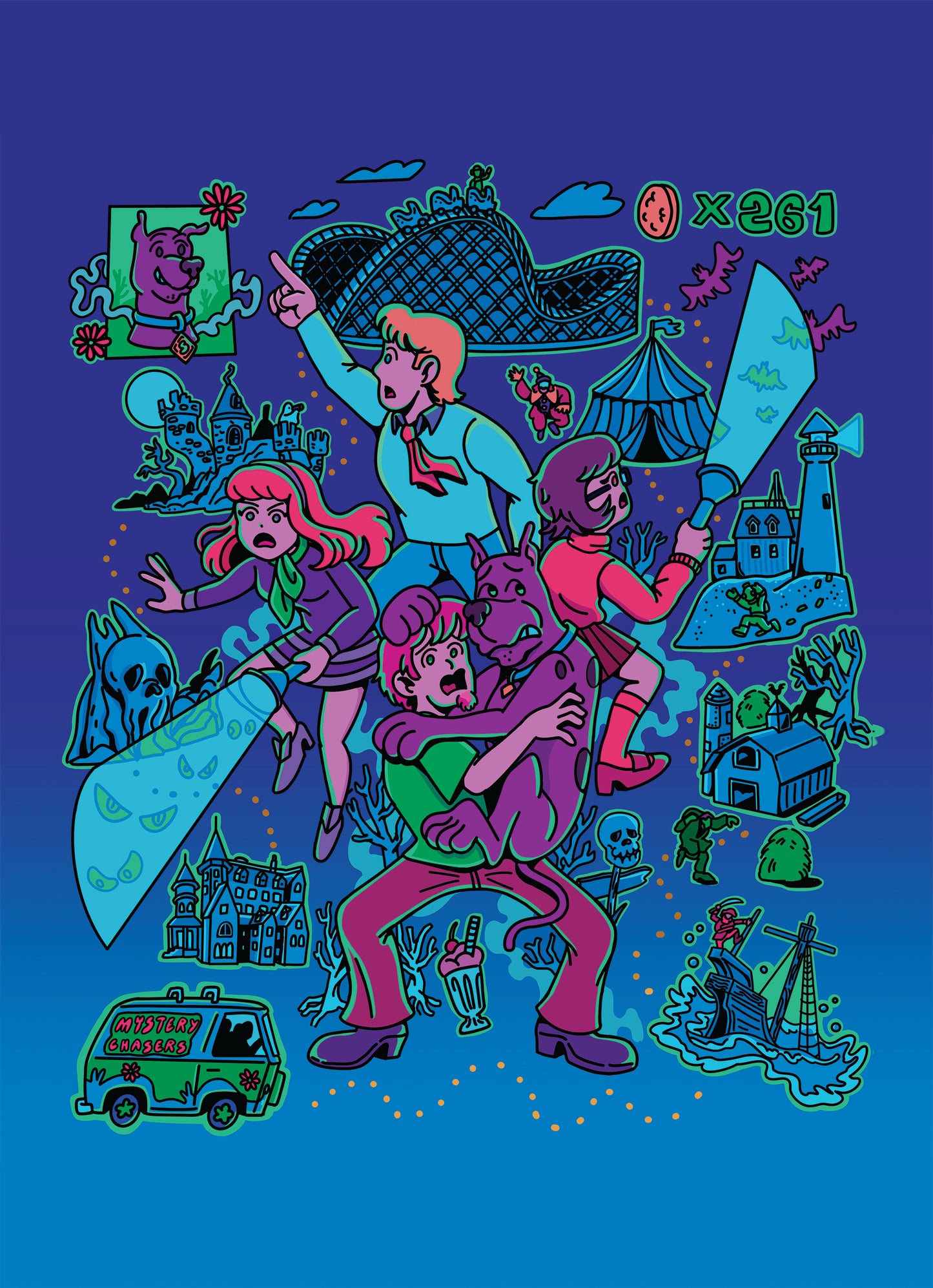 SCOOBY DOO PRINT
