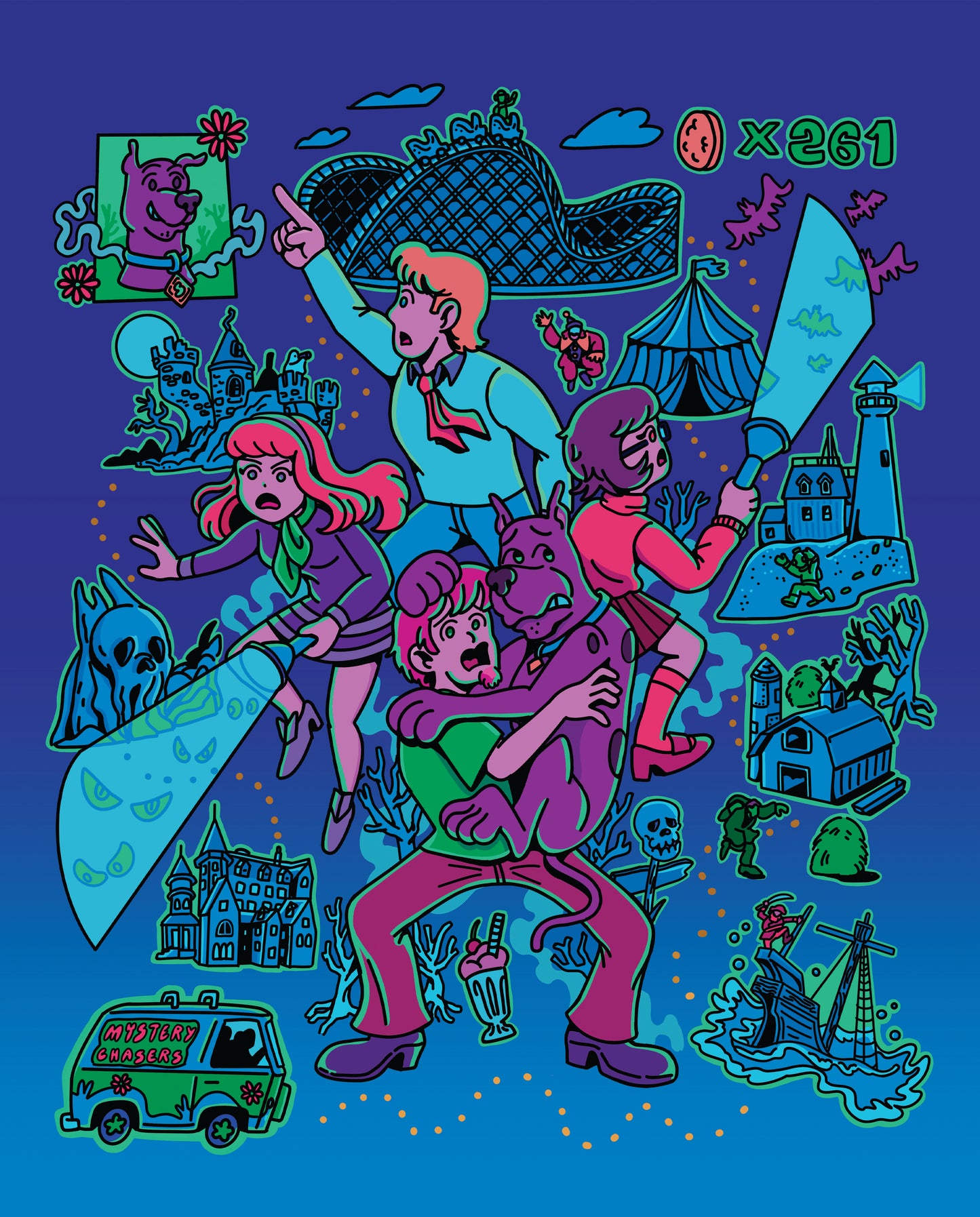 SCOOBY DOO PRINT
